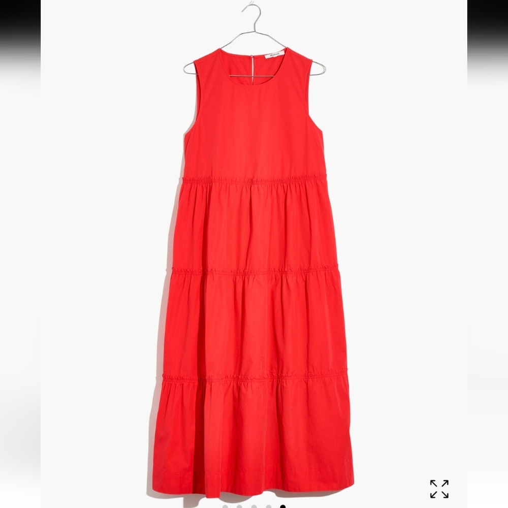 Madewell Cattail Cotton Midi Dress
